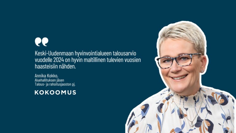 Kokoomuksen ryhmäpuheenvuoro Keski-Uudenmaan hyvinvointialueen talousarviosta 2024