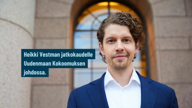 Heikki Vestman jatkokaudelle Uudenmaan Kokoomuksen johdossa