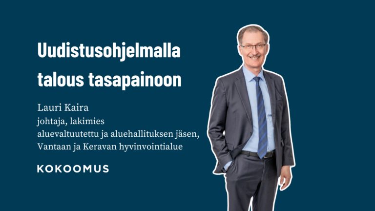 Uudistusohjelmalla talous tasapainoon 