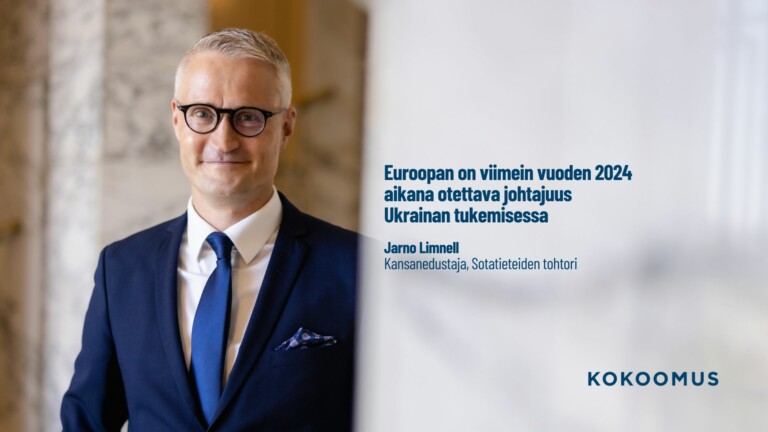 Euroopan on viimein vuoden 2024 aikana otettava johtajuus Ukrainan tukemisessa