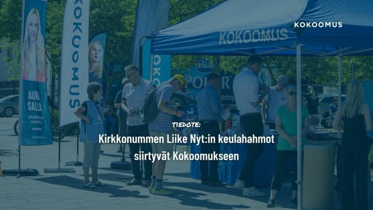 Kirkkonummen Liike Nyt:in keulahahmot siirtyvät Kokoomukseen