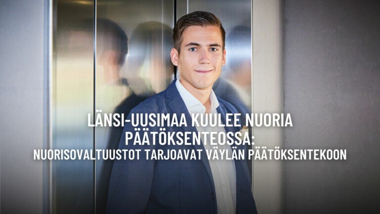 Länsi-Uusimaa kuulee nuoria päätöksenteossa