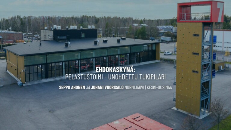 Ehdokaskynä: Pelastustoimi – unohdettu tukipilari