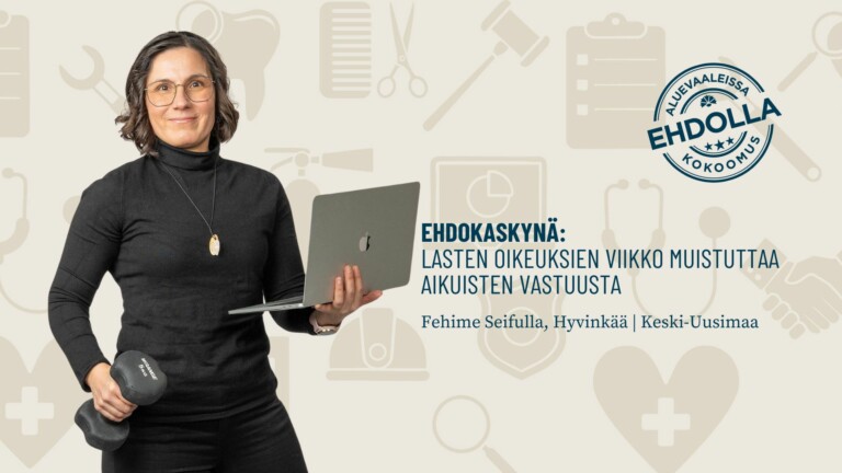 Ehdokaskynä: Lasten oikeuksien viikko muistuttaa aikuisten vastuusta