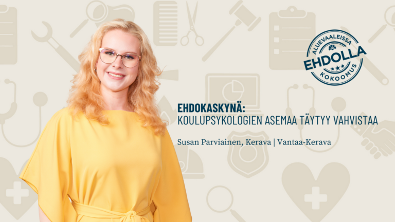 Ehdokaskynä: Koulupsykologien asemaa täytyy vahvistaa