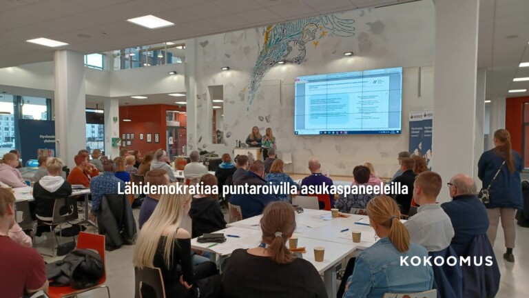 Lähidemokratiaa puntaroivilla asukaspaneeleilla 