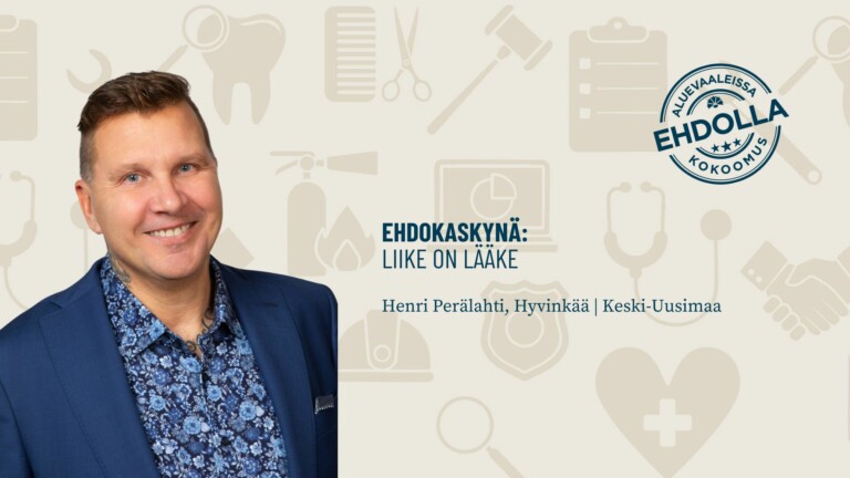 Ehdokaskynä: Liike on lääke