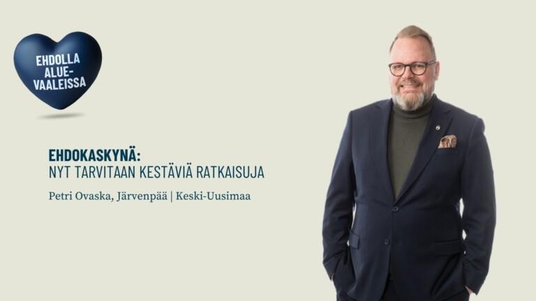 Ehdokaskynä: Nyt tarvitaan kestäviä ratkaisuja
