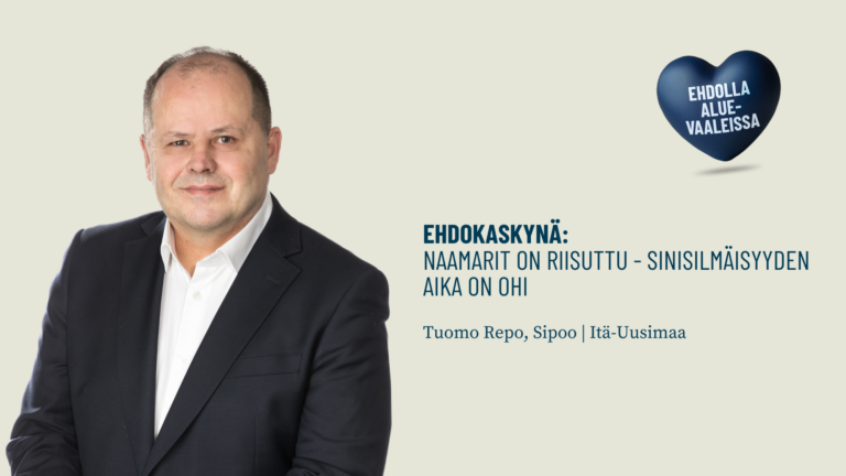 Ehdokaskynä: Naamarit on riisuttu – sinisilmäisyyden aika on ohi