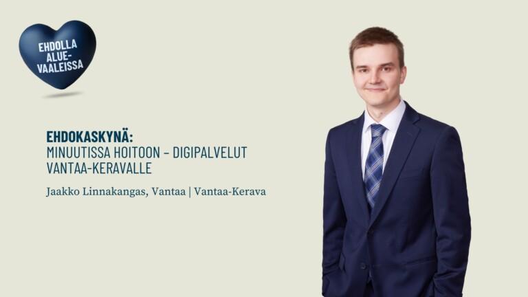 Ehdokaskynä: Minuutissa hoitoon – digipalvelut Vantaa-Keravalle