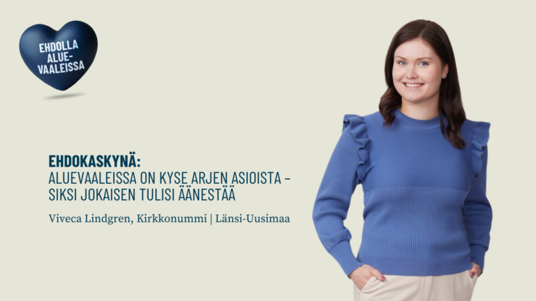 Ehdokaskynä: Aluevaaleissa on kyse arjen asioista – siksi jokaisen tulisi äänestää