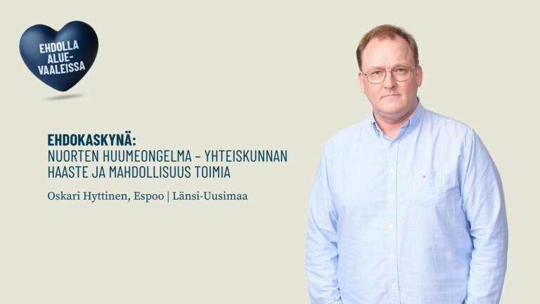 Ehdokaskynä: Nuorten huumeongelma – Yhteiskunnan haaste ja mahdollisuus toimia