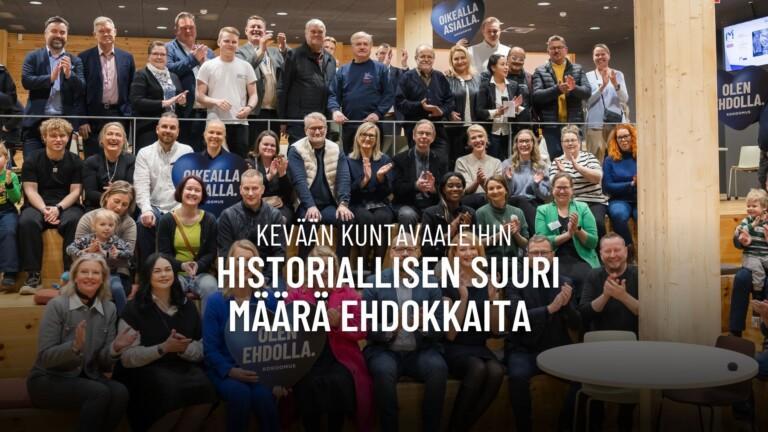 Kevään kuntavaaleihin historiallisen suuri määrä ehdokkaita 