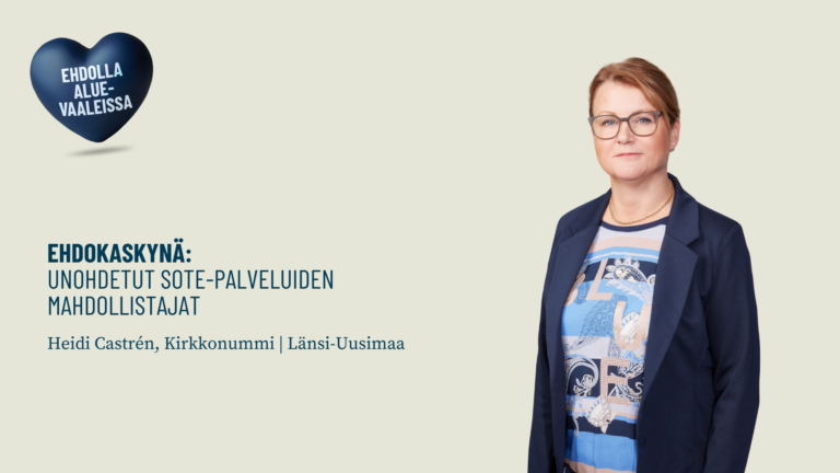 Ehdokaskynä: Unohdetut sote-palveluiden mahdollistajat