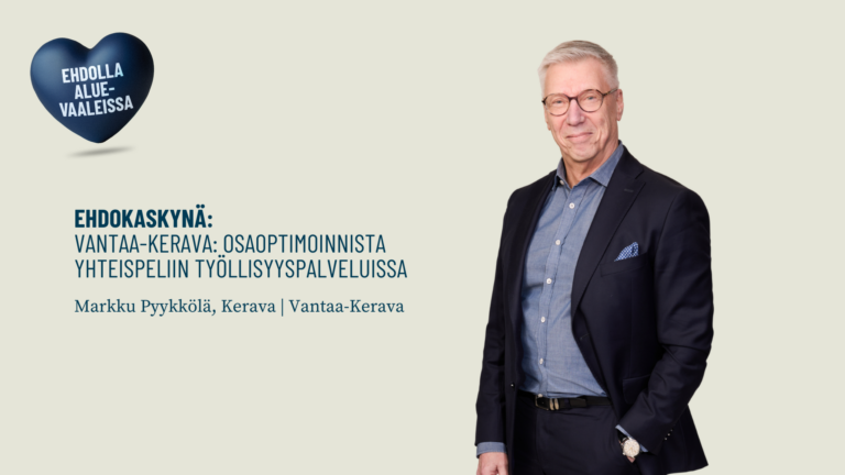 Ehdokaskynä: Vantaa-Kerava: Osaoptimoinnista yhteispeliin työllisyyspalveluissa 