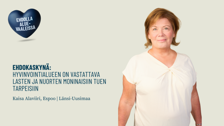 Ehdokaskynä: Hyvinvointialueen on vastattava lasten ja nuorten moninaisiin tuen tarpeisiin