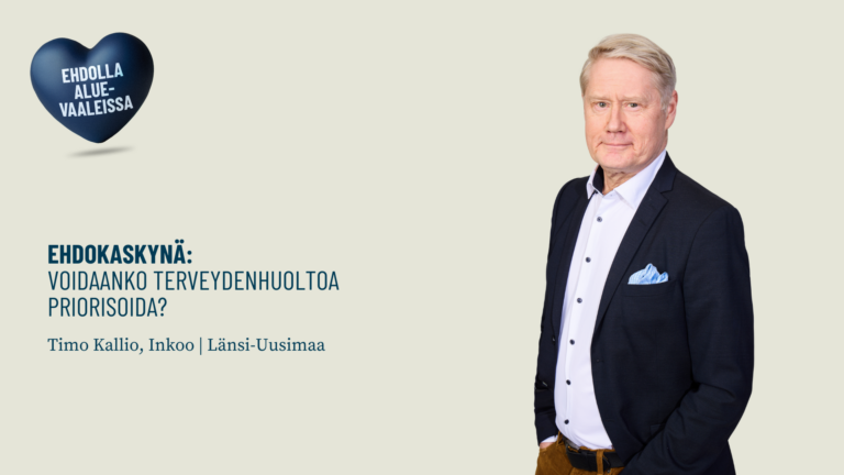 Ehdokaskynä: Voidaanko terveydenhuoltoa priorisoida? 