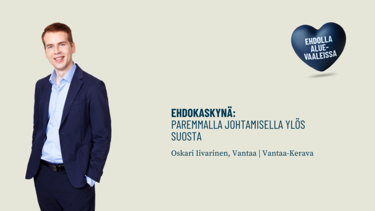Ehdokaskynä: Paremmalla johtamisella ylös suosta