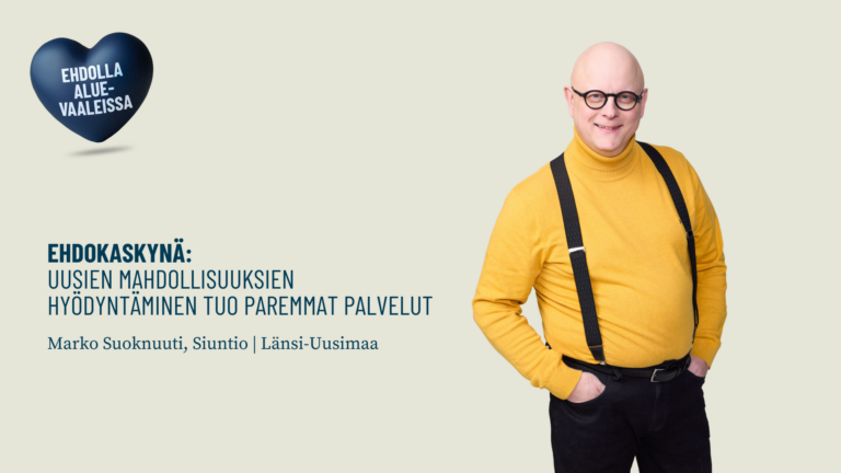 Ehdokaskynä: Uusien mahdollisuuksien hyödyntäminen tuo paremmat palvelut
