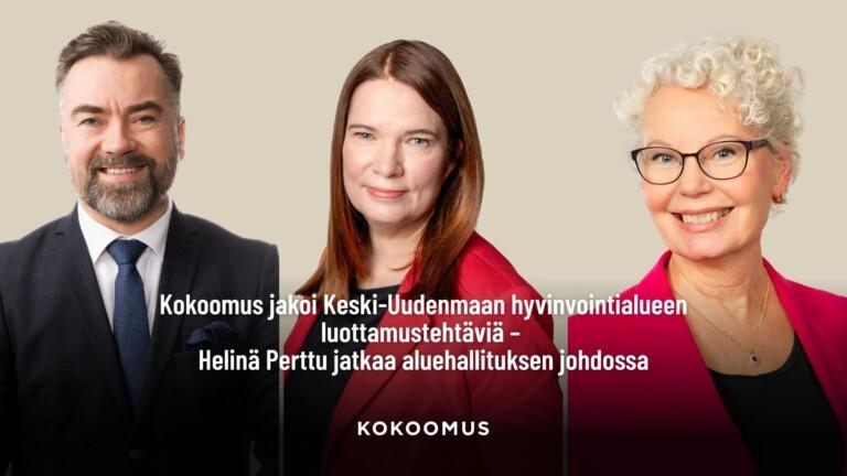 Kokoomus nimesi ehdokkaansa Keski-Uudenmaalla tulevalle valtuustokaudelle  
